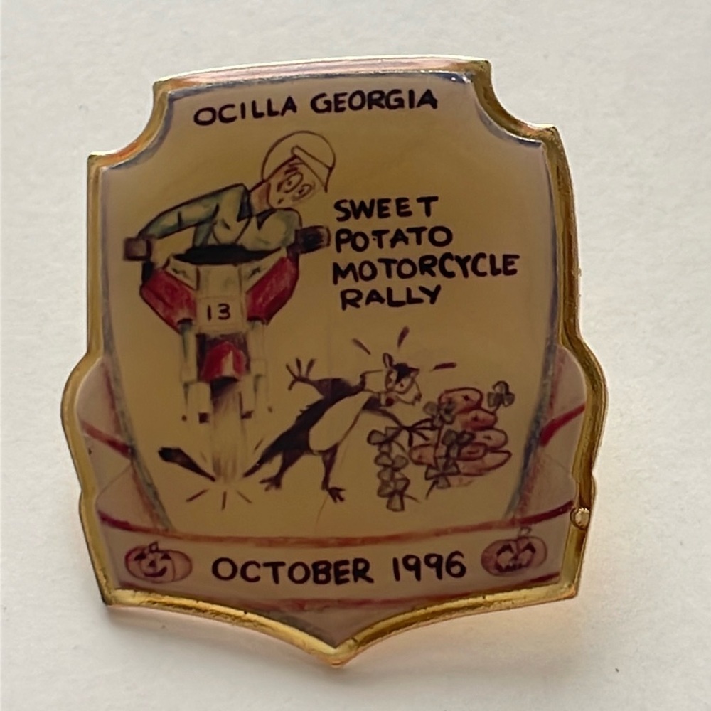 Sweet Potato Motorcyle Rally‎ October 1996 Pin